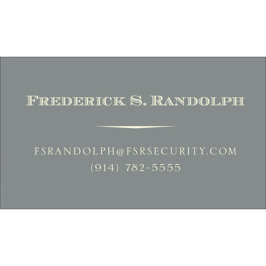 Randolph Engraved Business Cards